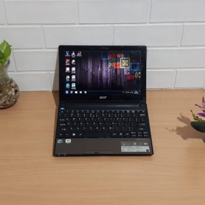 Netbook Acer Aspire One D255 intel N550 ram 2GB layar 10in slim normal siap pakai (terjual)