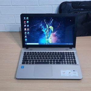 Laptop Asus X541NA layar lebar 15’6in Intel N3350 ram 4GB hardisk 500GB nyaman buat kerja normal siap pakai