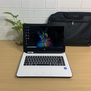 Laptop HP 14-AC152TU putih mulus intel N3050 ram 4GB Hardisk 500GB elegan siap pakai (terjual)