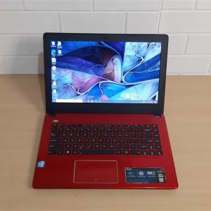 Laptop Asus A450CA Intel Celeron 1007U Ram4Gb Hdd500Gb Layar14in Slim Elegan Normal Semua
